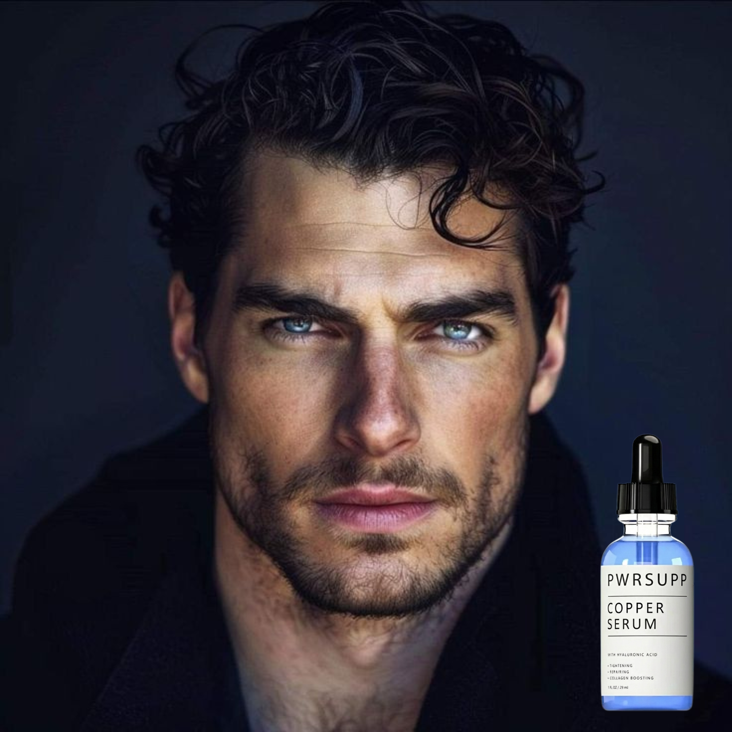 Blue Copper Facially Masculline
