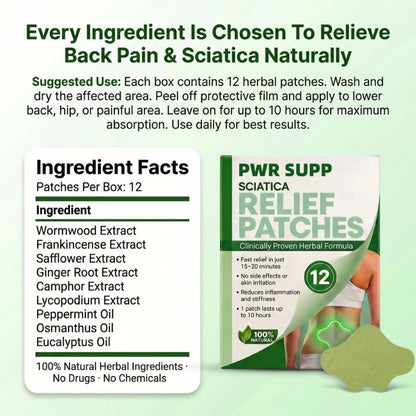 Herbal Sciatica Relief Patches