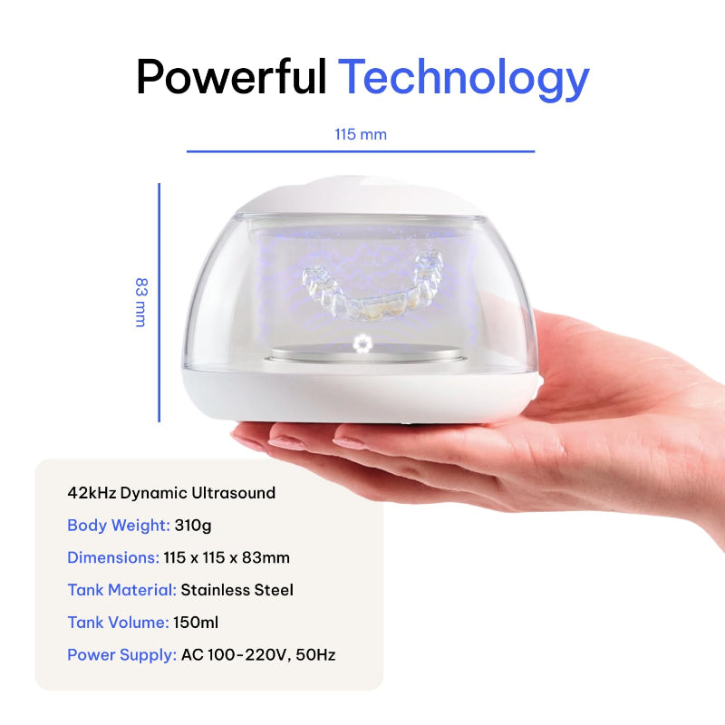 Ultrasonic Dental Appliance Cleaner