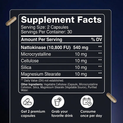 Nattokinase 10,800 FU Capsules