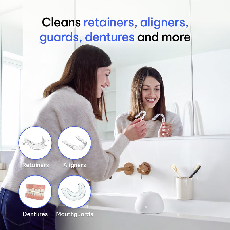 Ultrasonic Dental Appliance Cleaner