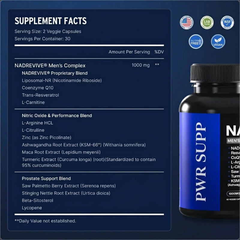 PWR-Liposomal NAD+ for Men