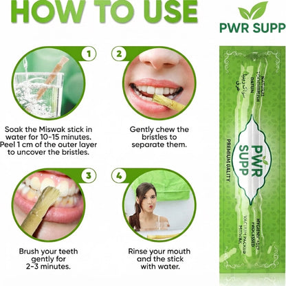 PWR SUPP™ Natural Toothbrush
