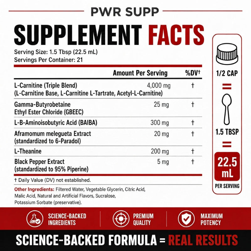 PWR SUPP L-Carnitine 4000mg