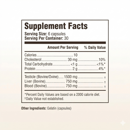 Grass-Fed Male Vitality Capsules