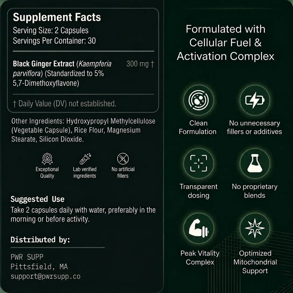 Black Ginger Supplement for Men
