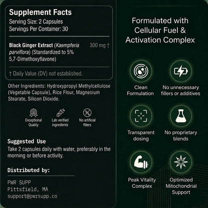 Black Ginger Supplement for Men