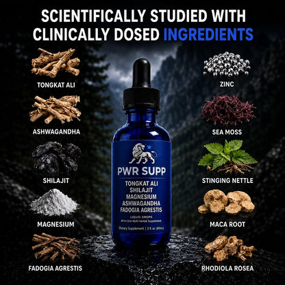 PWR SUPP Male Vitality Sublingual Drops