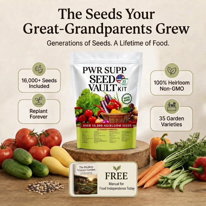 Heirloom Seed Vault Kit (35 Pack)