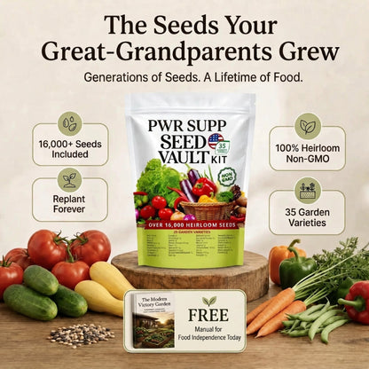 Heirloom Seed Vault Kit (35 Pack)