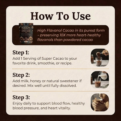 High-Flavanol Ceremonial Cacao Powder