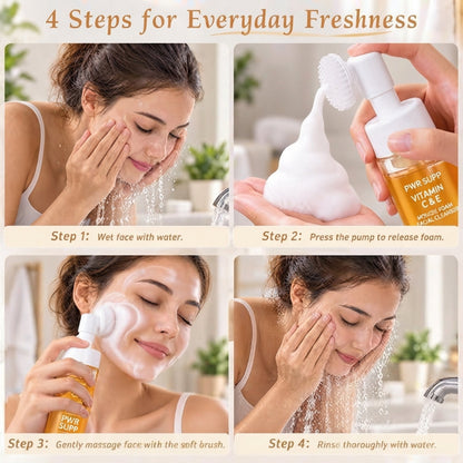 Vitamin C & E Foaming Facial Cleanser