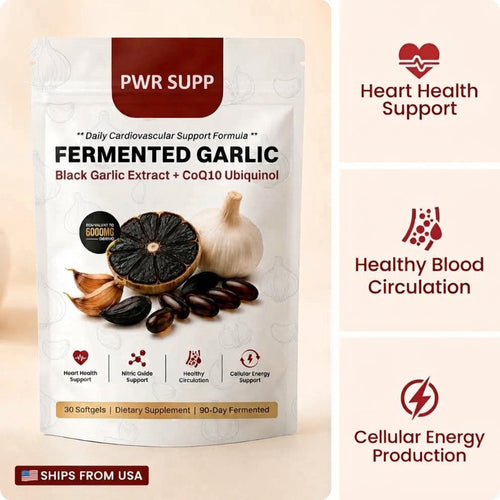 Fermented Black Garlic + CoQ10 Softgels
