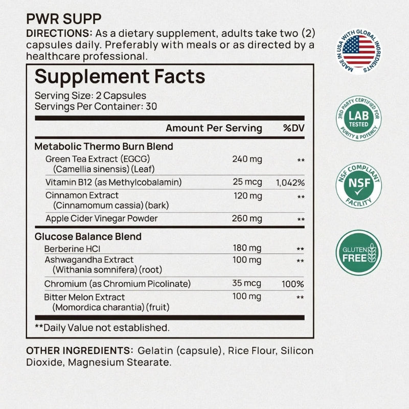 8-in-1 Metabolic Support Supplement